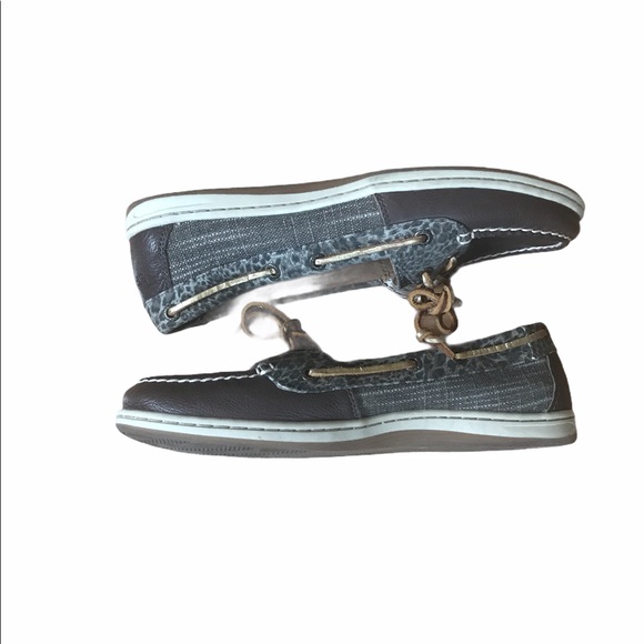 Sperry top-sider brown with gold leather laces - Picture 2 of 4